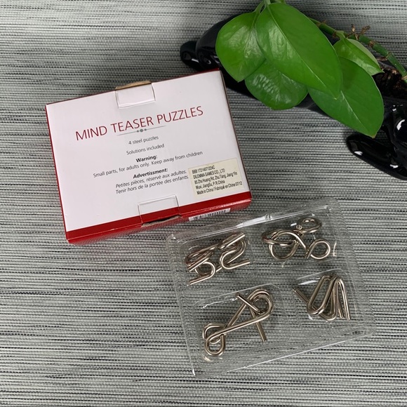 🍁Mind Teaser Puzzles - Set of Four Steel Puzzles - Picture 4 of 5